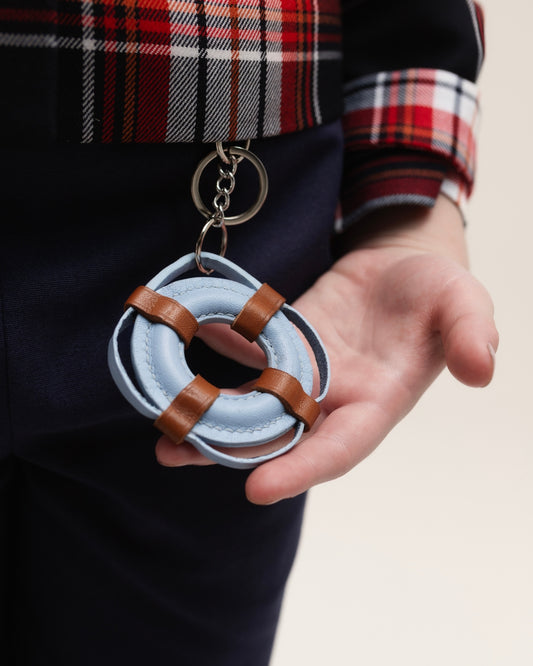 Wool cropped pants with charm